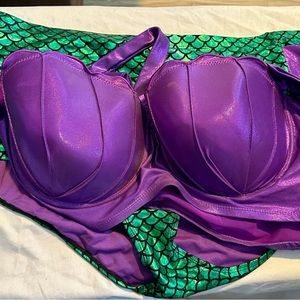 Hot topic size 5 little mermaid swim bikini